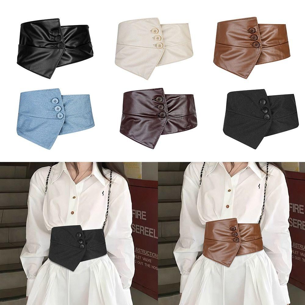 Fashion Wide Girdle Goth Retro Cummerbund Casual Waist Cover For Women Lady Girl Bridal PU Black
Fashion Wide Girdle Goth Retro Cummerbund Casual Waist Cover For Women Lady Girl Bridal PU Black