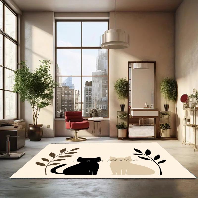 Minimalist Cat Rug Nordic Style Living Room Rug Entryway Doormat Non Slip Soft Easy Clean Durable Modern Home Decor Carpet 40X60cm
Minimalist Cat Rug Nordic Style Living Room Rug Entryway Doormat Non Slip Soft Easy Clean Durable Modern Home Decor Carpet 40X60cm