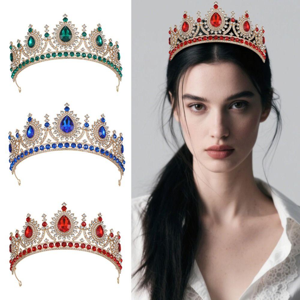 Multicolor Bridal Crown Rhinestone Wedding Crown Hair Ornaments Queen Princess Tiara Birthday Style1
Multicolor Bridal Crown Rhinestone Wedding Crown Hair Ornaments Queen Princess Tiara Birthday Style1