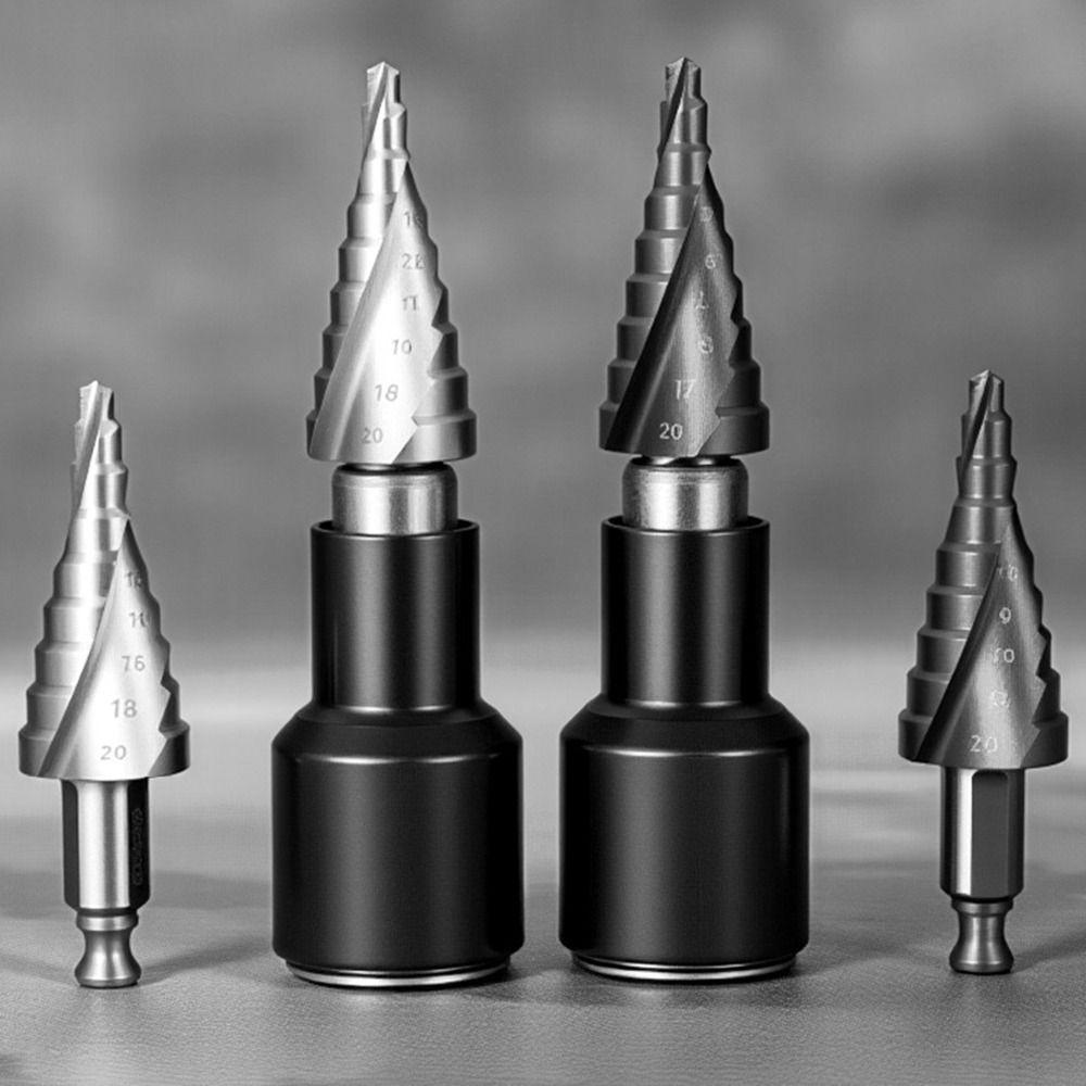 Spiral Groove Step Drill Bit 4-20mm Wood Metal Hole Opener Portable Punch Holes Drill Bit Black 4-20mm
Spiral Groove Step Drill Bit 4-20mm Wood Metal Hole Opener Portable Punch Holes Drill Bit Black 4-20mm