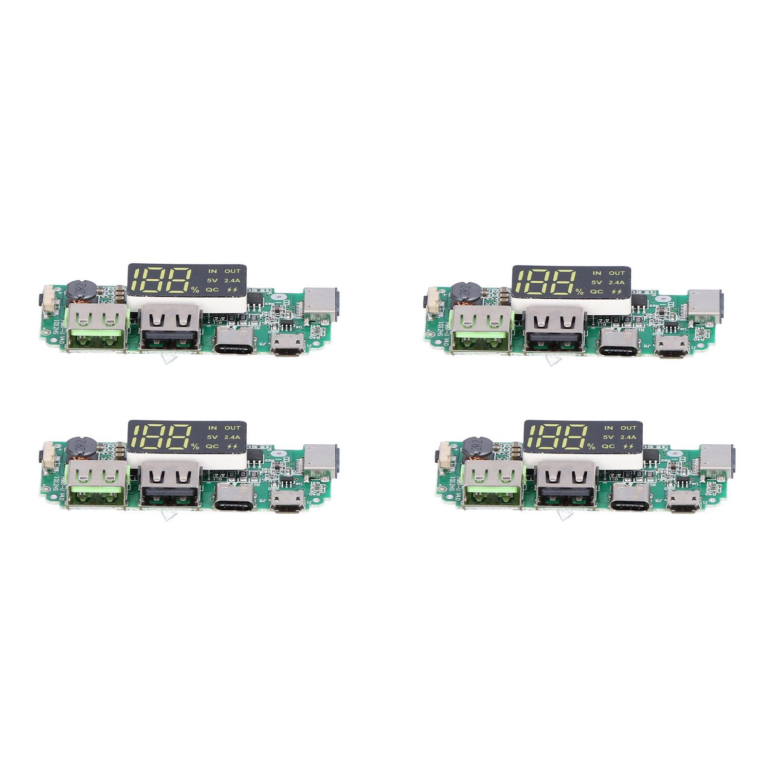 4Pcs Mobile Power Charging Board Dual USB 5V 2.4A Module with Overcharge Protection
4Pcs Mobile Power Charging Board Dual USB 5V 2.4A Module with Overcharge Protection
