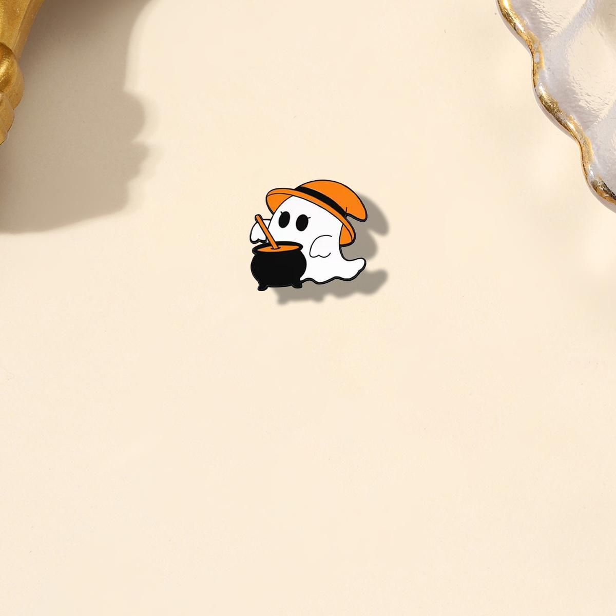 Cute Funny Ghost Pumpkin Brooch Universal Metal Badge Trendy Versatile Clothes Bag Scarf Accessories Pin Halloween Brooch чёрный
Cute Funny Ghost Pumpkin Brooch Universal Metal Badge Trendy Versatile Clothes Bag Scarf Accessories Pin Halloween Brooch чёрный