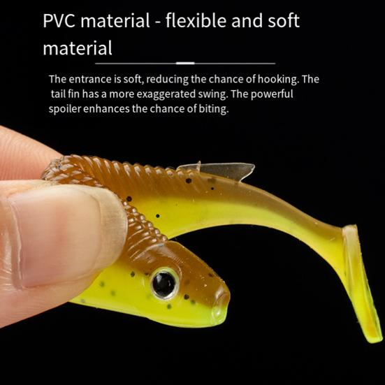 8Pcs Fishing Lures Soft Baits 3D Eyes Realistic Looking Bright Color Natural Swimming Posture Artificial Lures Fake Baits рожевий
8Pcs Fishing Lures Soft Baits 3D Eyes Realistic Looking Bright Color Natural Swimming Posture Artificial Lures Fake Baits рожевий