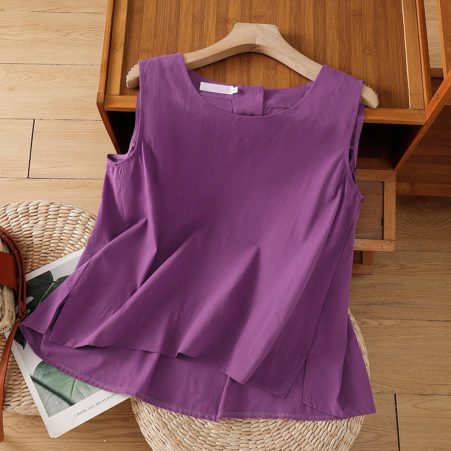 Light and breathable solid color cotton and linen vest women s 2025 summer new loose inner round neck sleeveless top 2XL фіолетовий
Light and breathable solid color cotton and linen vest women s 2025 summer new loose inner round neck sleeveless top 2XL фіолетовий