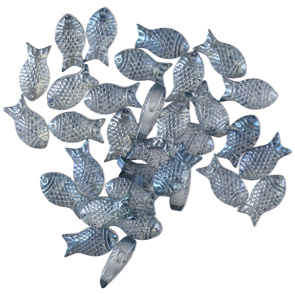60Pcs 8*15mm Blue Blue Double Sided Double Sided Full Plated Jewelry Making Crafts Supplies