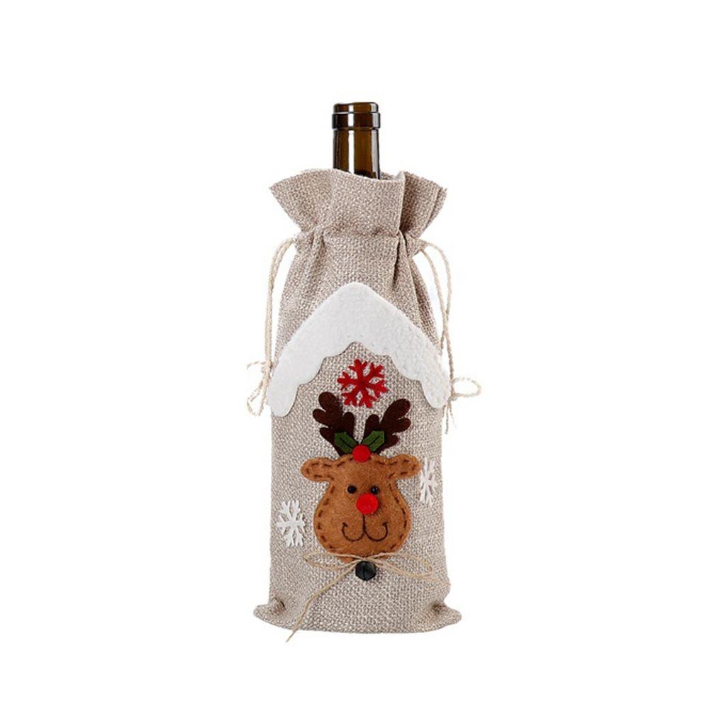 2pcs Santa Claus Snowman Elk Christmas Linen Wine Bottle Cover Holiday Festival Decor Elk
2pcs Santa Claus Snowman Elk Christmas Linen Wine Bottle Cover Holiday Festival Decor Elk