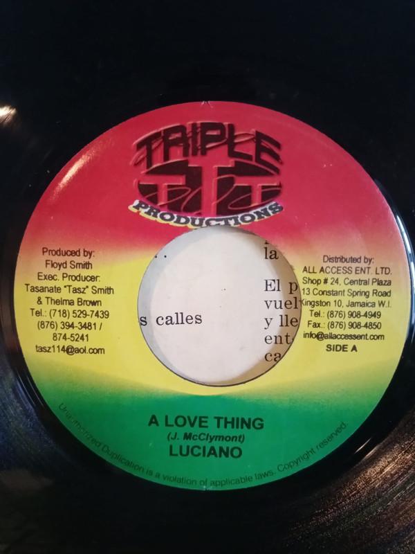 7inch Record LUCIANO - A Love Thing NONE Triple T Produc Jamaica Reggae, Ska & Dub Used
7inch Record LUCIANO - A Love Thing NONE Triple T Produc Jamaica Reggae, Ska & Dub Used