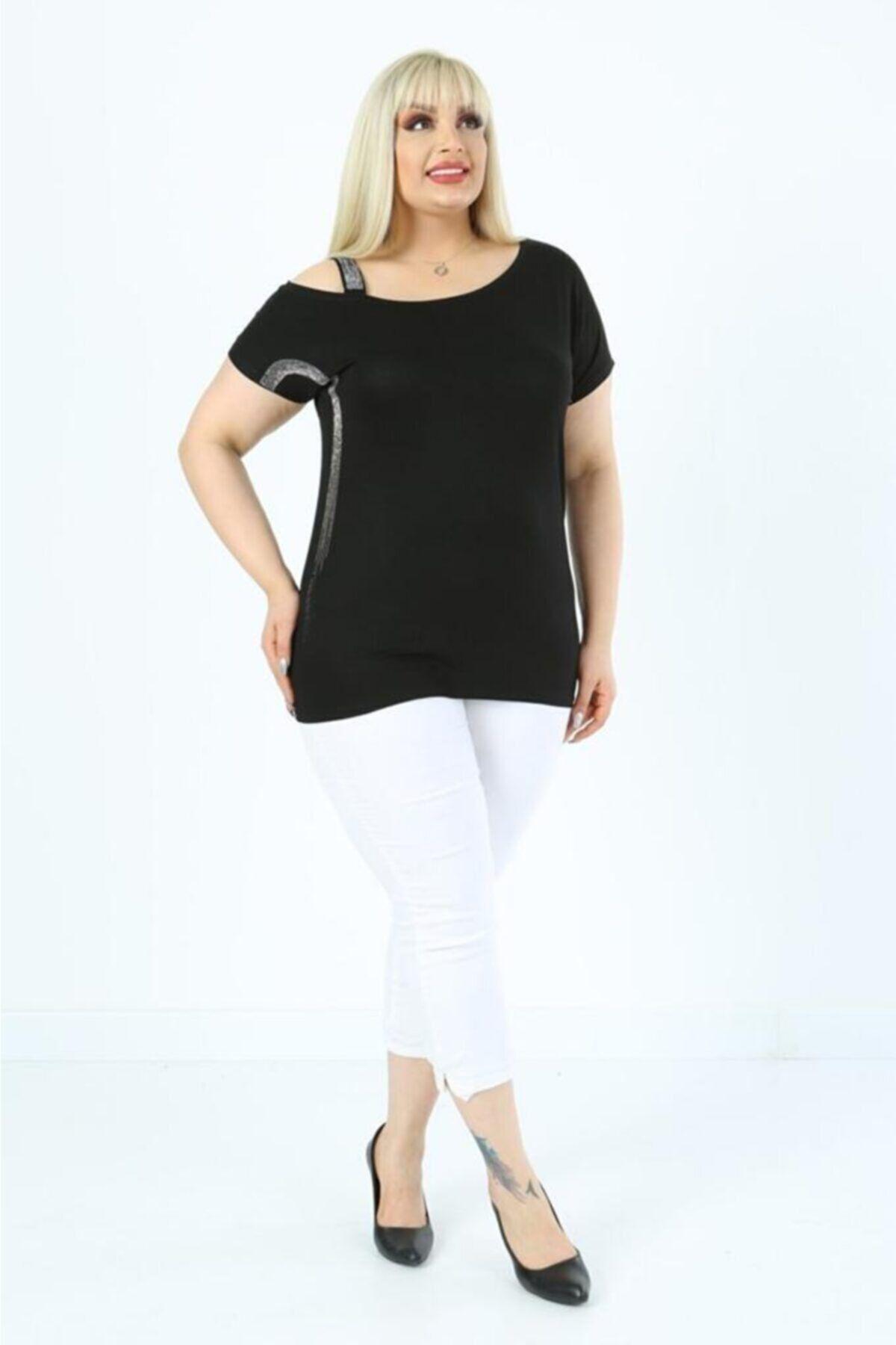 Women s Big Size Blouse Black Large Size Shiny Stone Detailed Shoulder Strap Lycra Viscose Blouse XL
Women s Big Size Blouse Black Large Size Shiny Stone Detailed Shoulder Strap Lycra Viscose Blouse XL