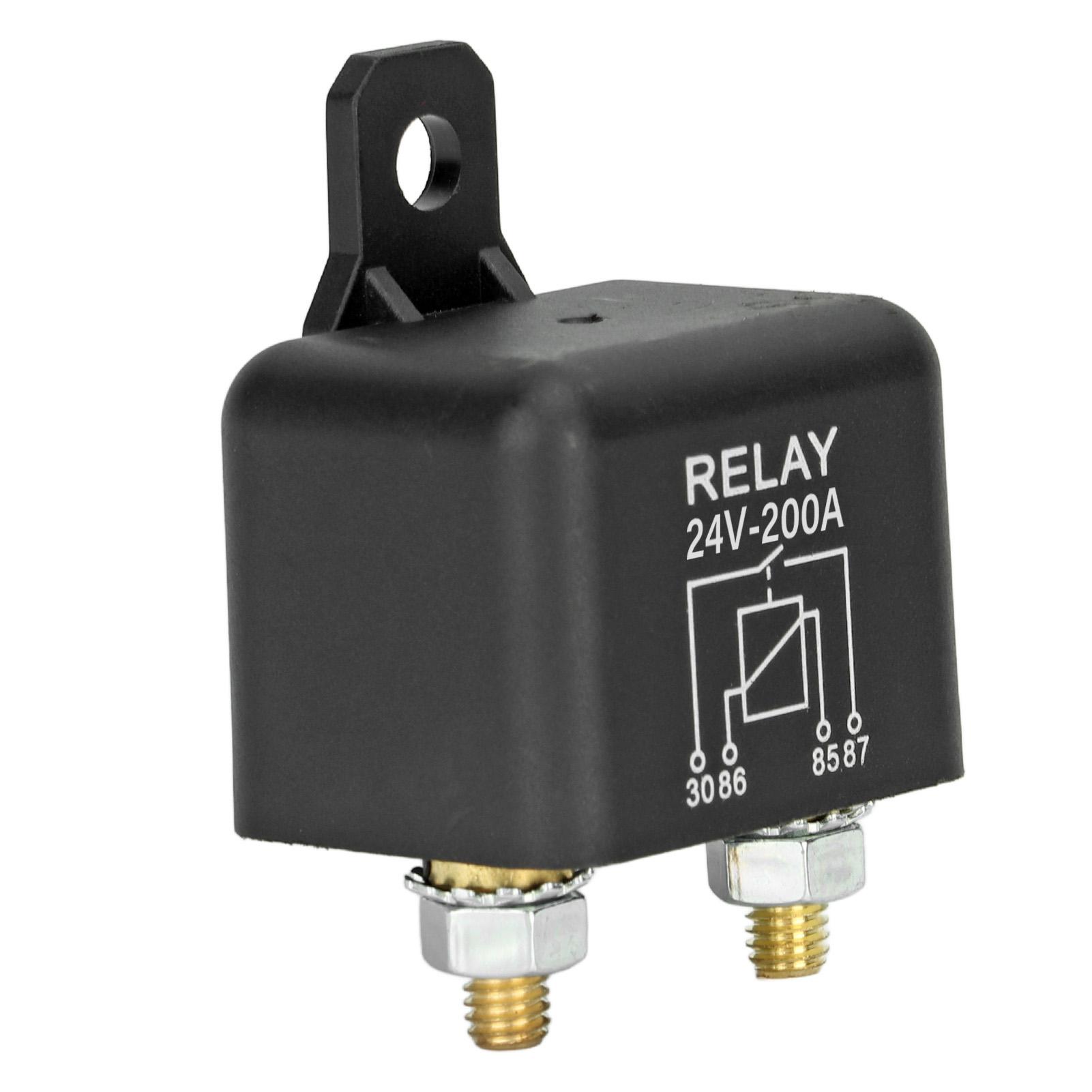 24V 200A Car Start Relay High Current Normally Open Brass Coil Vehicle Starter Relay 4 Pin
24V 200A Car Start Relay High Current Normally Open Brass Coil Vehicle Starter Relay 4 Pin