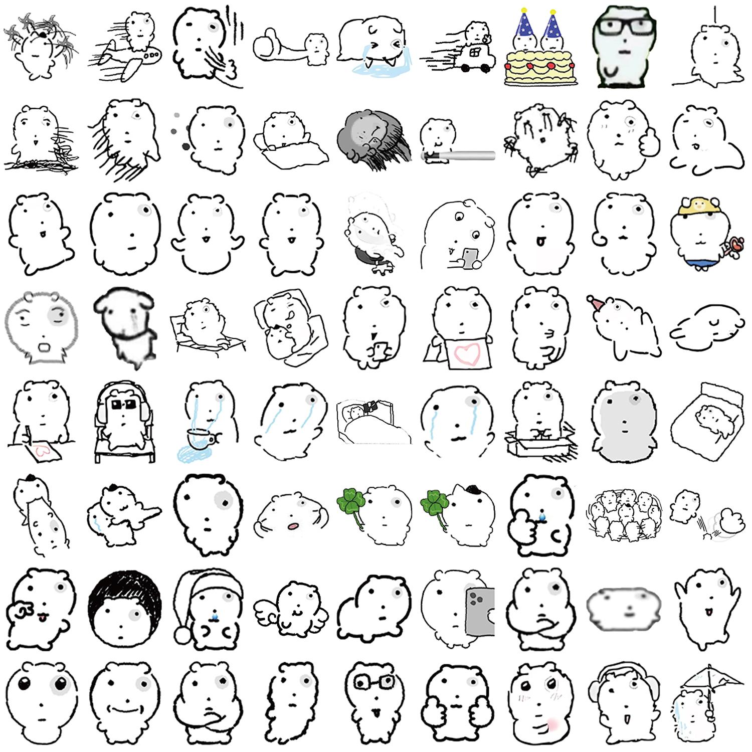 72 Sheets Swollen Eye Cat Stickers Black Sketch Cute Animal Water Cup Computer Mobile Phone Decoration Waterproof Stickers
72 Sheets Swollen Eye Cat Stickers Black Sketch Cute Animal Water Cup Computer Mobile Phone Decoration Waterproof Stickers