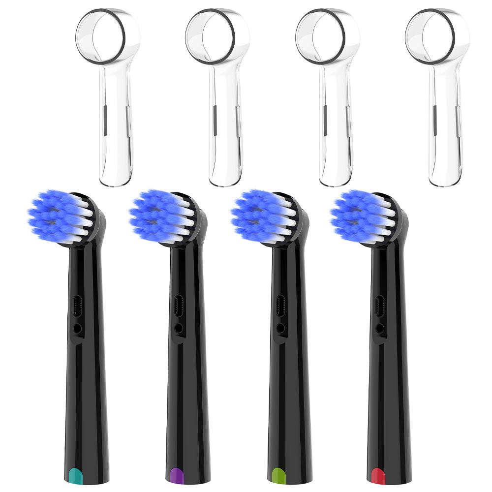 4 Soft Replacement Brush Heads & 4 Toothbrush Head Dustproof Covers Compatible with Oral B Electric Toothbrush for 1000 500 1500
4 Soft Replacement Brush Heads & 4 Toothbrush Head Dustproof Covers Compatible with Oral B Electric Toothbrush for 1000 500 1500