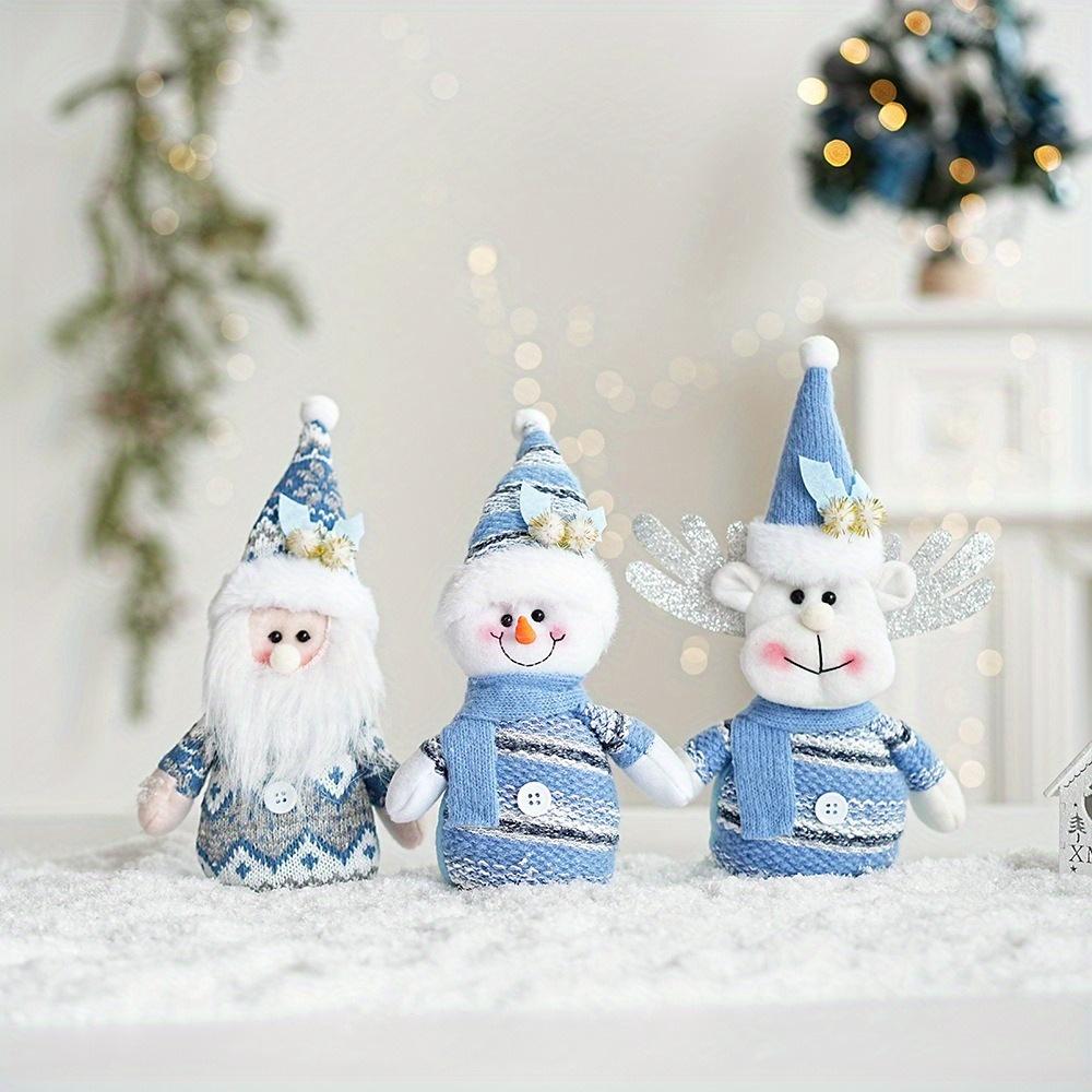 3pcs Christmas decorations Festive souvenirs Blue Santa Claus Snowman Elk ornaments New Year decoration Winter decoration Home window decoration
3pcs Christmas decorations Festive souvenirs Blue Santa Claus Snowman Elk ornaments New Year decoration Winter decoration Home window decoration