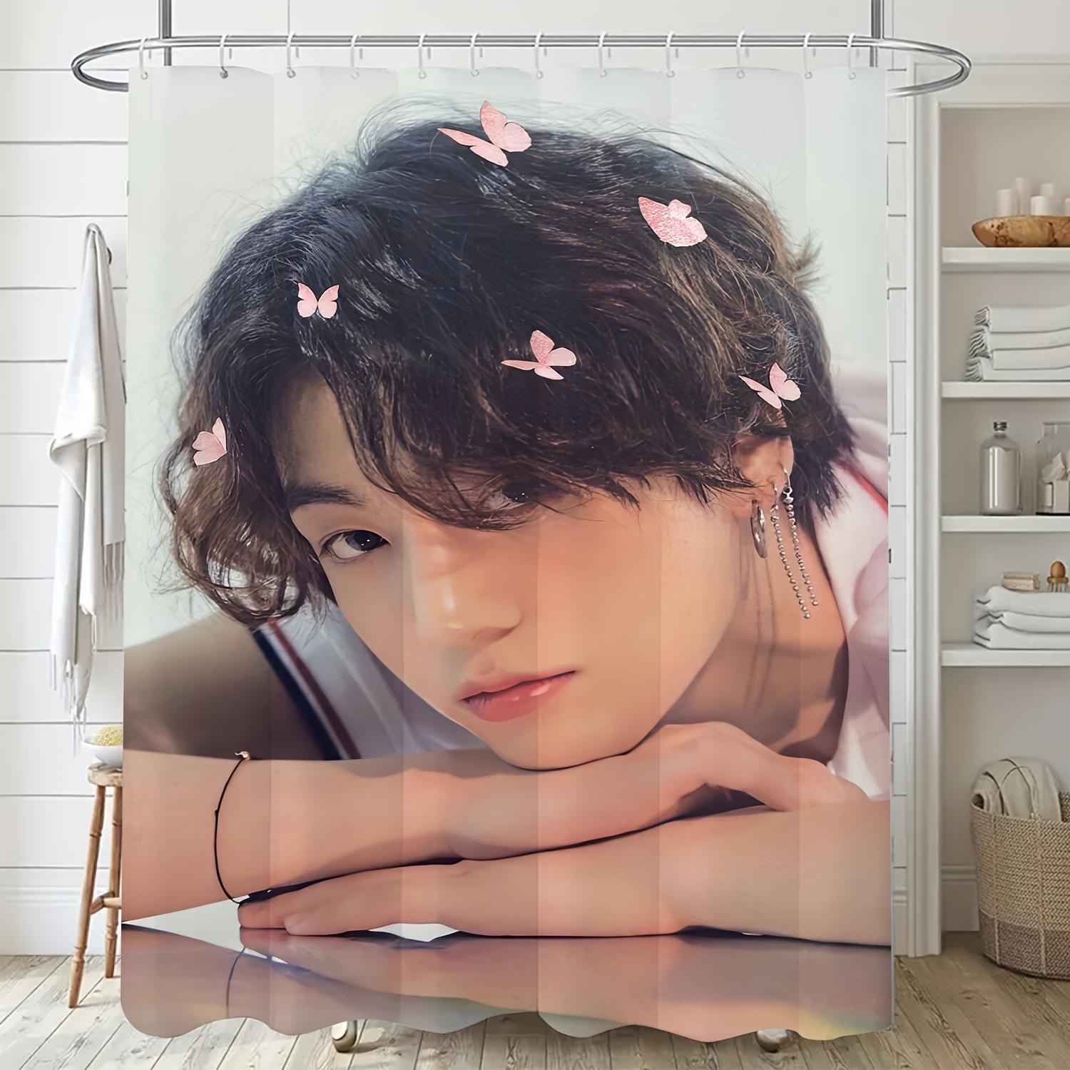 Elegant Serenity Shower Curtain for Cozy Bathroom Decor, Featuring a Stunning Portrait of a Woman with Soft Pink Butterflies W90XH180cm
Elegant Serenity Shower Curtain for Cozy Bathroom Decor, Featuring a Stunning Portrait of a Woman with Soft Pink Butterflies W90XH180cm