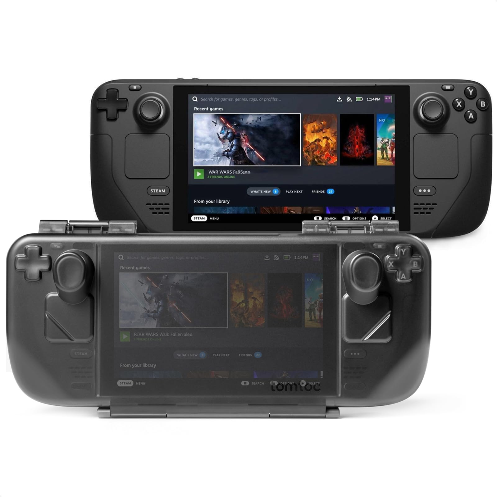 Сумісний з OLED-моделлю Steam Deck від Tomtoc, захисний чохол для зберігання, твердий чохол, випробуваний на падіння, чохол для перенесення, пилонепроникний, водонепроникний, зарядний пристрій USB типу C
Сумісний з OLED-моделлю Steam Deck від Tomtoc, захисний чохол для зберігання, твердий чохол, випробуваний на падіння, чохол для перенесення, пилонепроникний, водонепроникний, зарядний пристрій USB типу C
