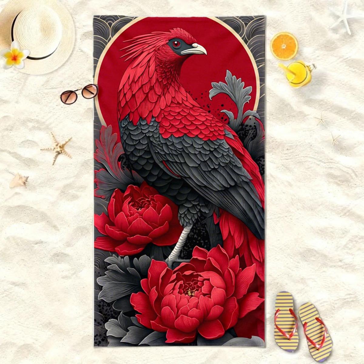 Red Bird & Peony Oversized Beach Towel – Plush & Absorbent, Elegant Design, Perfect for Yoga & Camping Use W40*H60(CM)
Red Bird & Peony Oversized Beach Towel – Plush & Absorbent, Elegant Design, Perfect for Yoga & Camping Use W40*H60(CM)