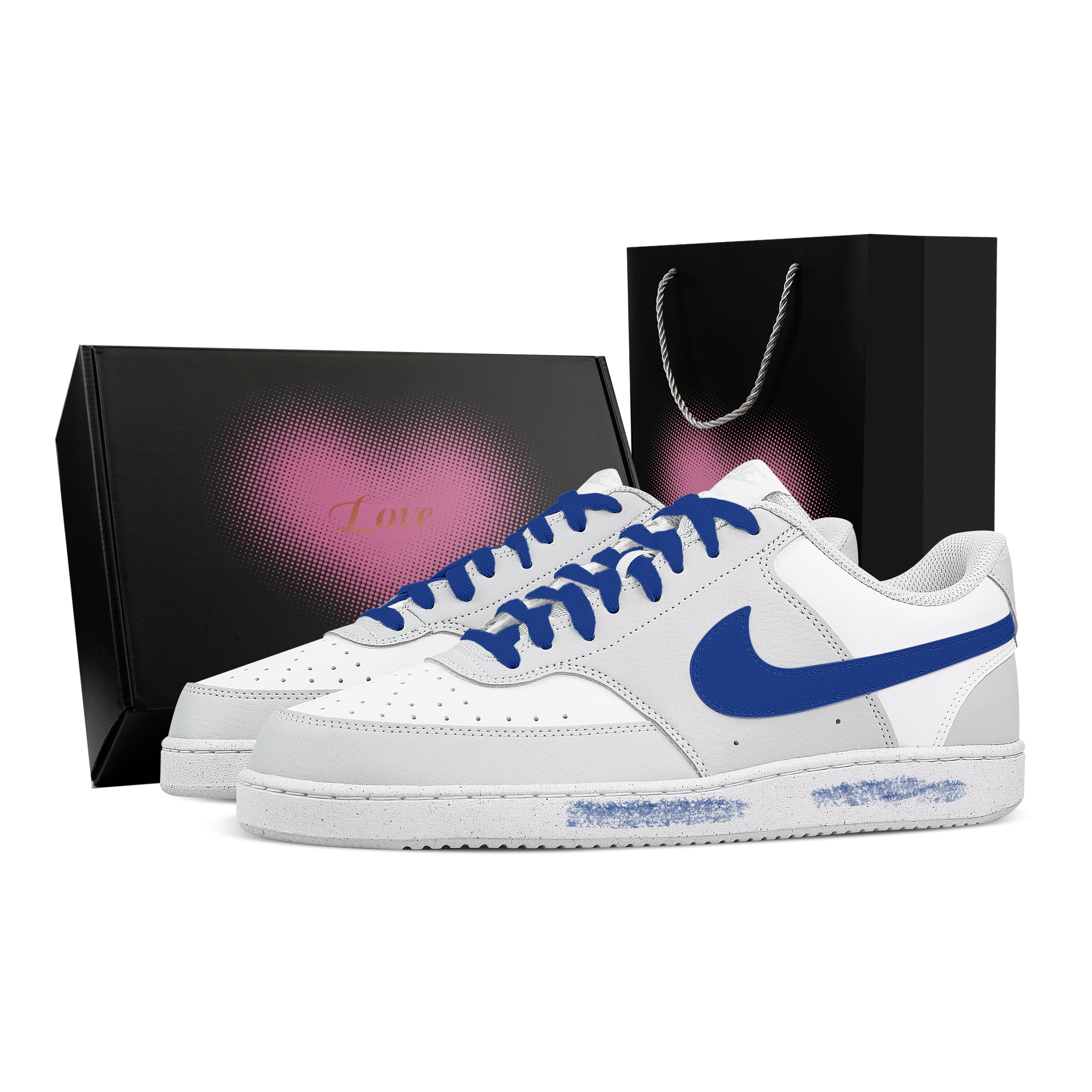 Nike Court Vision Ocean s Heart Box Abrasion Resistant Low top Skateboard Shoes Men s White Blue HM9862-002(Team773--) 45
Nike Court Vision Ocean s Heart Box Abrasion Resistant Low top Skateboard Shoes Men s White Blue HM9862-002(Team773--) 45