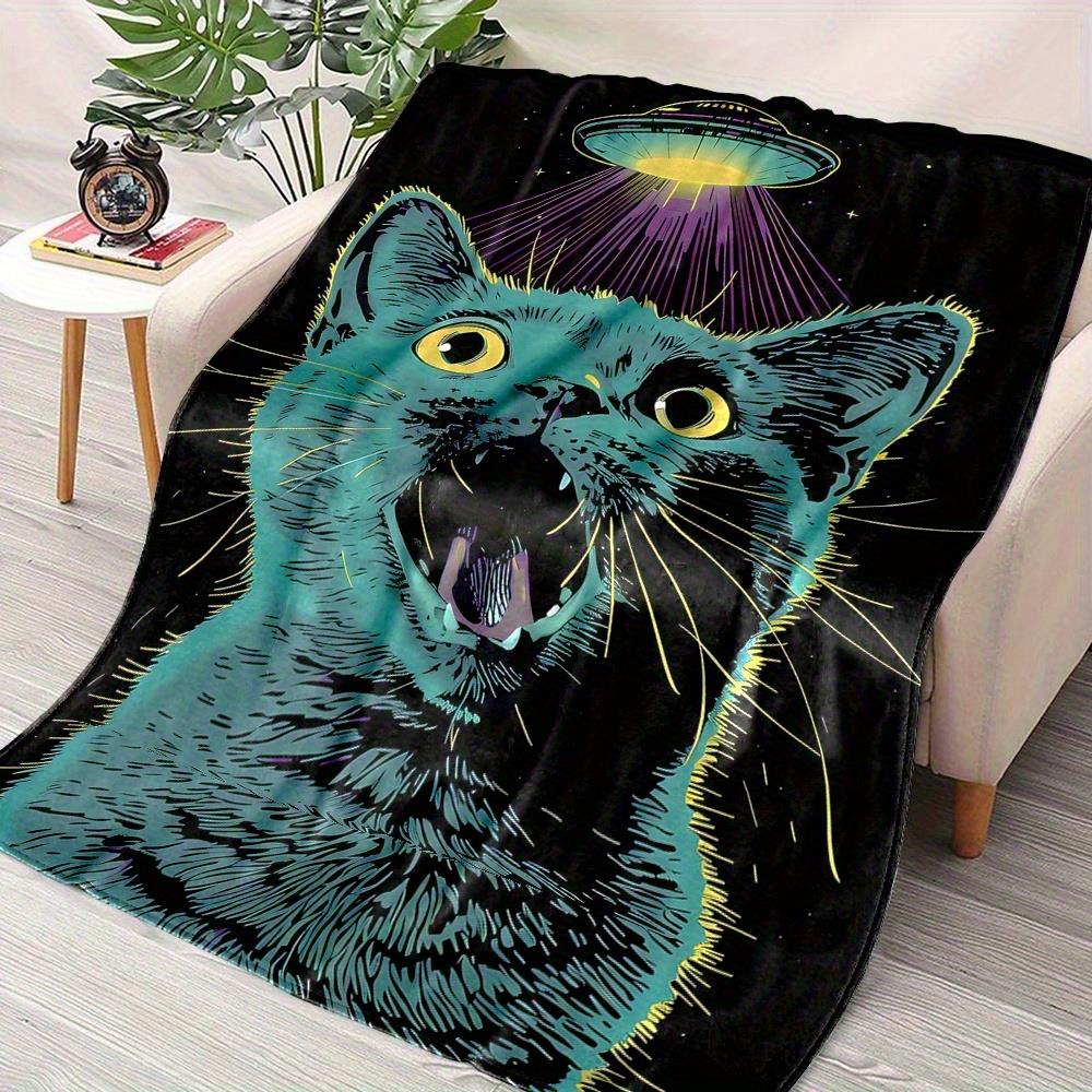 Star Night UFO Cat Pattern Flannel printed blanket suitable for all seasons suitable for living room office sofa and travel 75x100cm
Star Night UFO Cat Pattern Flannel printed blanket suitable for all seasons suitable for living room office sofa and travel 75x100cm
