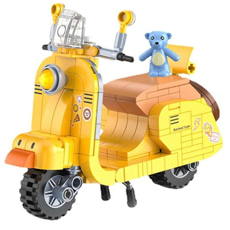 DIY Cute Lighting Machinery Little Sheep Electric Vehicle Motorcycle Retro Building Blocks Classic Model Bricks Sets Toys M
DIY Cute Lighting Machinery Little Sheep Electric Vehicle Motorcycle Retro Building Blocks Classic Model Bricks Sets Toys M