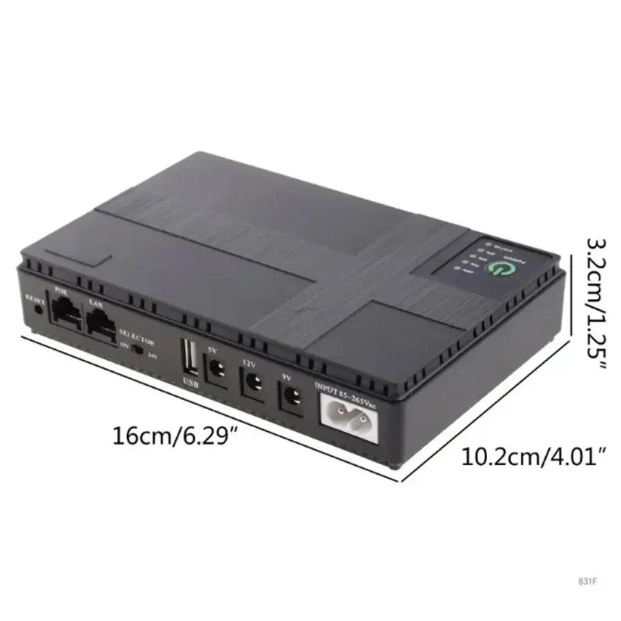DC ДБЖ Резервний акумулятор 8800/10400mAh 5V 9V 12V 2A 15V 24V 1A Вихід Джерело безперебійного живлення 85-265V ДБЖ Резервний акумулятор
DC ДБЖ Резервний акумулятор 8800/10400mAh 5V 9V 12V 2A 15V 24V 1A Вихід Джерело безперебійного живлення 85-265V ДБЖ Резервний акумулятор