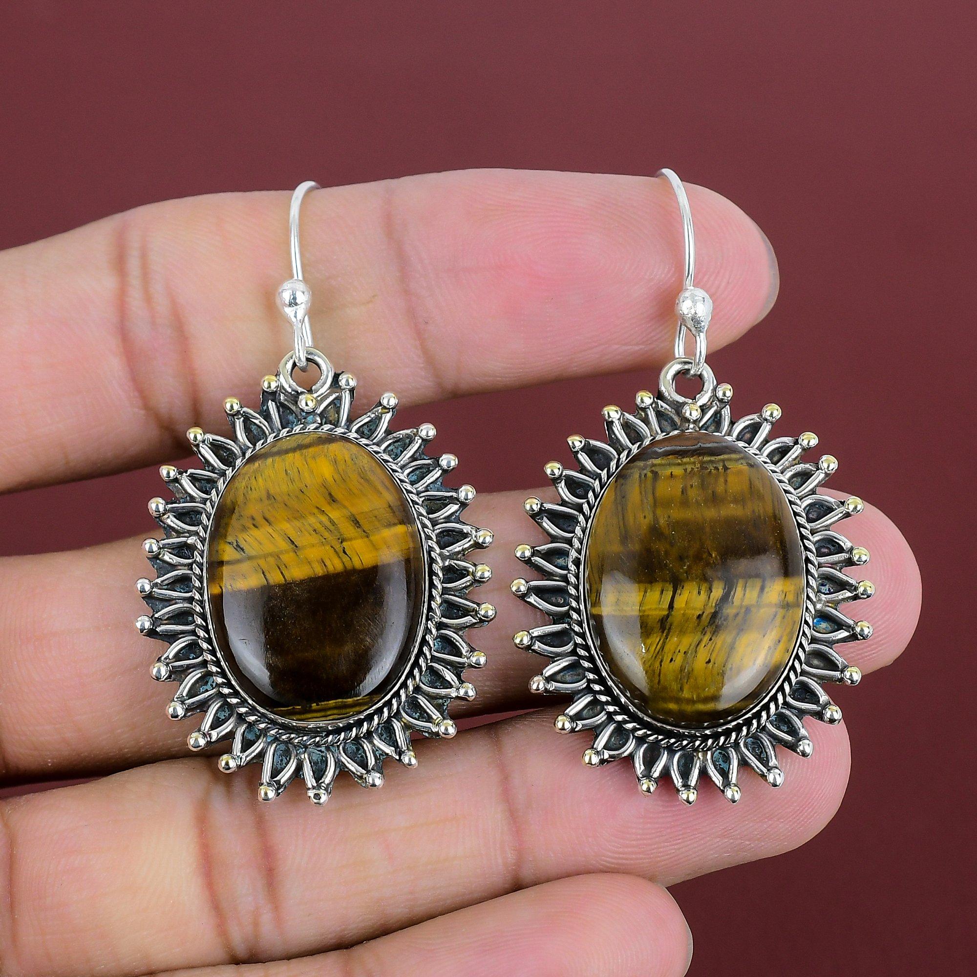 Tiger s Eye Earring Handmade Earrings Gemstone Earring 925 Sterling Silver Earring Boho Jewelry Decent Earring Gift For Women Dangle Earring
Tiger s Eye Earring Handmade Earrings Gemstone Earring 925 Sterling Silver Earring Boho Jewelry Decent Earring Gift For Women Dangle Earring