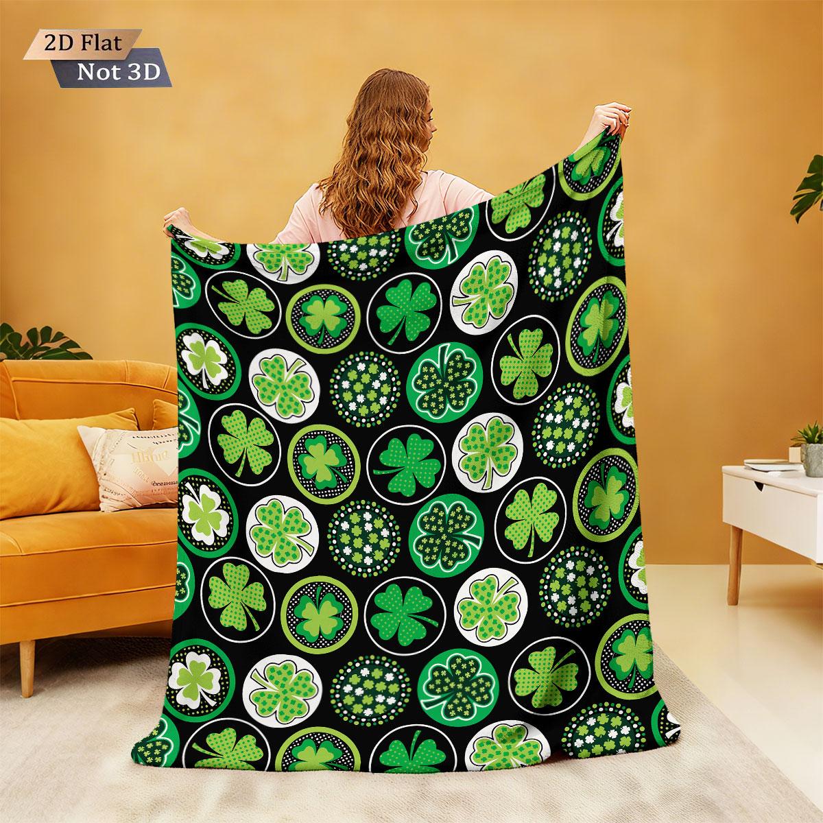 1pc St Patricks Day Green Bow Clover Print Flannel Blanket Multiple Sizes Comfortable Soft Casual Blanket Machine Washable 75x100cm
1pc St Patricks Day Green Bow Clover Print Flannel Blanket Multiple Sizes Comfortable Soft Casual Blanket Machine Washable 75x100cm