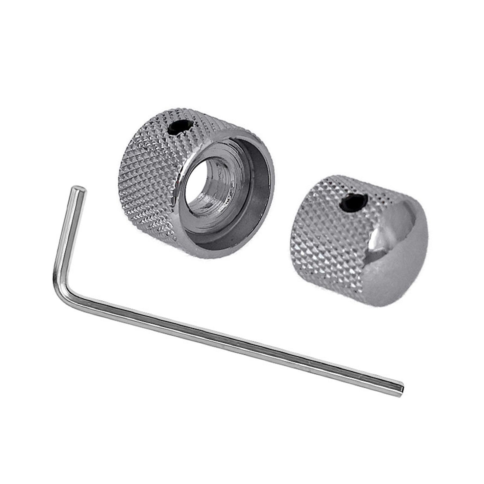Set of 2 Metal Guitar Control Knobs Electric Guitar Part Metal Texture for Electric Guitar and Bass Volumes Adjustment срібний
Set of 2 Metal Guitar Control Knobs Electric Guitar Part Metal Texture for Electric Guitar and Bass Volumes Adjustment срібний