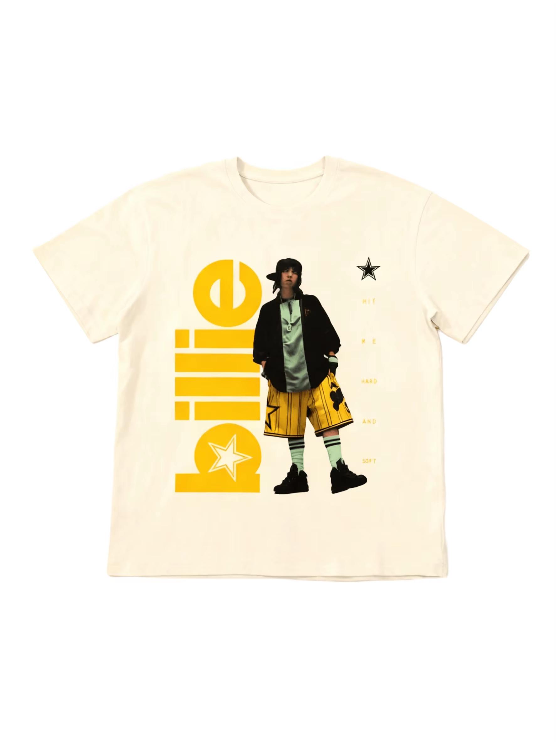 Billie Eilish Star Printed Casual Fashion Summer Tshirt for Men and Women Loose Streetwear Pure Cotton Tshirt Unisex 3XL
Billie Eilish Star Printed Casual Fashion Summer Tshirt for Men and Women Loose Streetwear Pure Cotton Tshirt Unisex 3XL