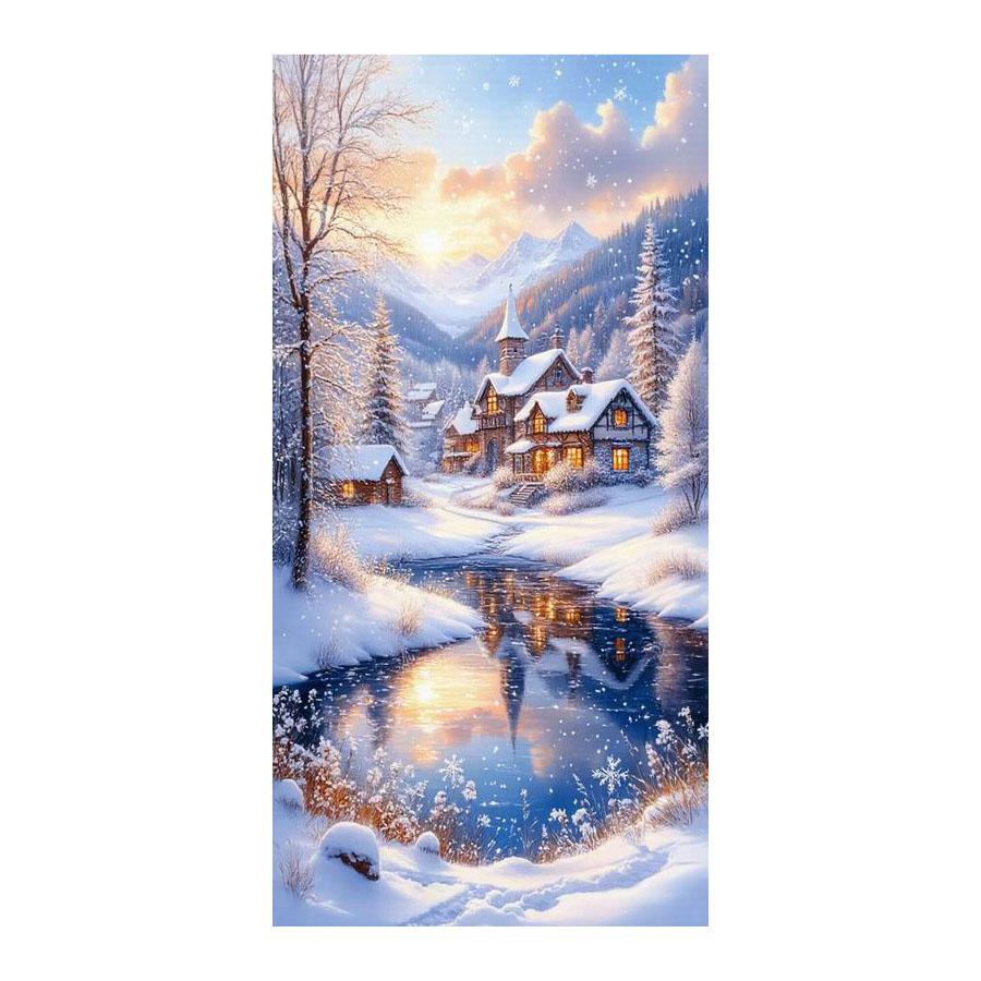 Snow House Large Size Diamond Painting New Collection Winter Natural Scenery Diy Full Drill Rhinestone Embroidery Mosaic Cross Stitch Kits Round drill 30x60cm
Snow House Large Size Diamond Painting New Collection Winter Natural Scenery Diy Full Drill Rhinestone Embroidery Mosaic Cross Stitch Kits Round drill 30x60cm