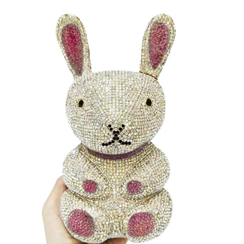 WHTUOHENG Rhinestones Rabbit Evening Clutch Bags Bridal Party Purses Lady Crystal Diamond Wedding Handbag Diamond Women Bag 21cmX11cmX10cm
WHTUOHENG Rhinestones Rabbit Evening Clutch Bags Bridal Party Purses Lady Crystal Diamond Wedding Handbag Diamond Women Bag 21cmX11cmX10cm