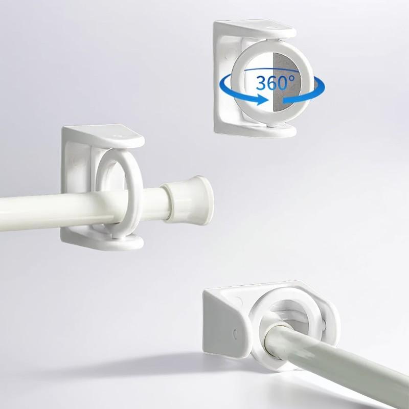 360° Rotatable Retractable Pole Fixator for Non-drilling Strong Adhesive Hooks Towel Rod Shower Curtain Rod Bracket Glass hook none
360° Rotatable Retractable Pole Fixator for Non-drilling Strong Adhesive Hooks Towel Rod Shower Curtain Rod Bracket Glass hook none