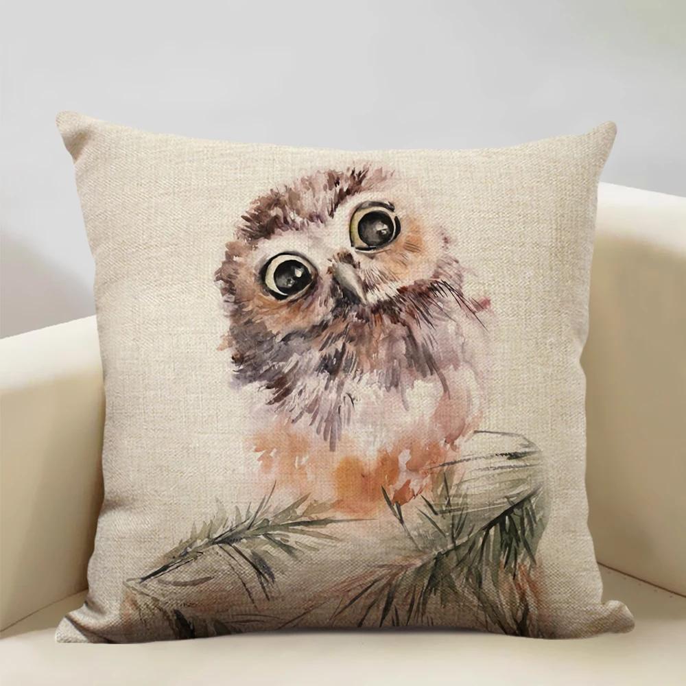 Lovely Animal Owl Cushion Cover 45x45cm Linen Pillow Case Sofa Pillowcase Suitable for All Kinds of Occasions Bar Decoration 16x16Inch
Lovely Animal Owl Cushion Cover 45x45cm Linen Pillow Case Sofa Pillowcase Suitable for All Kinds of Occasions Bar Decoration 16x16Inch