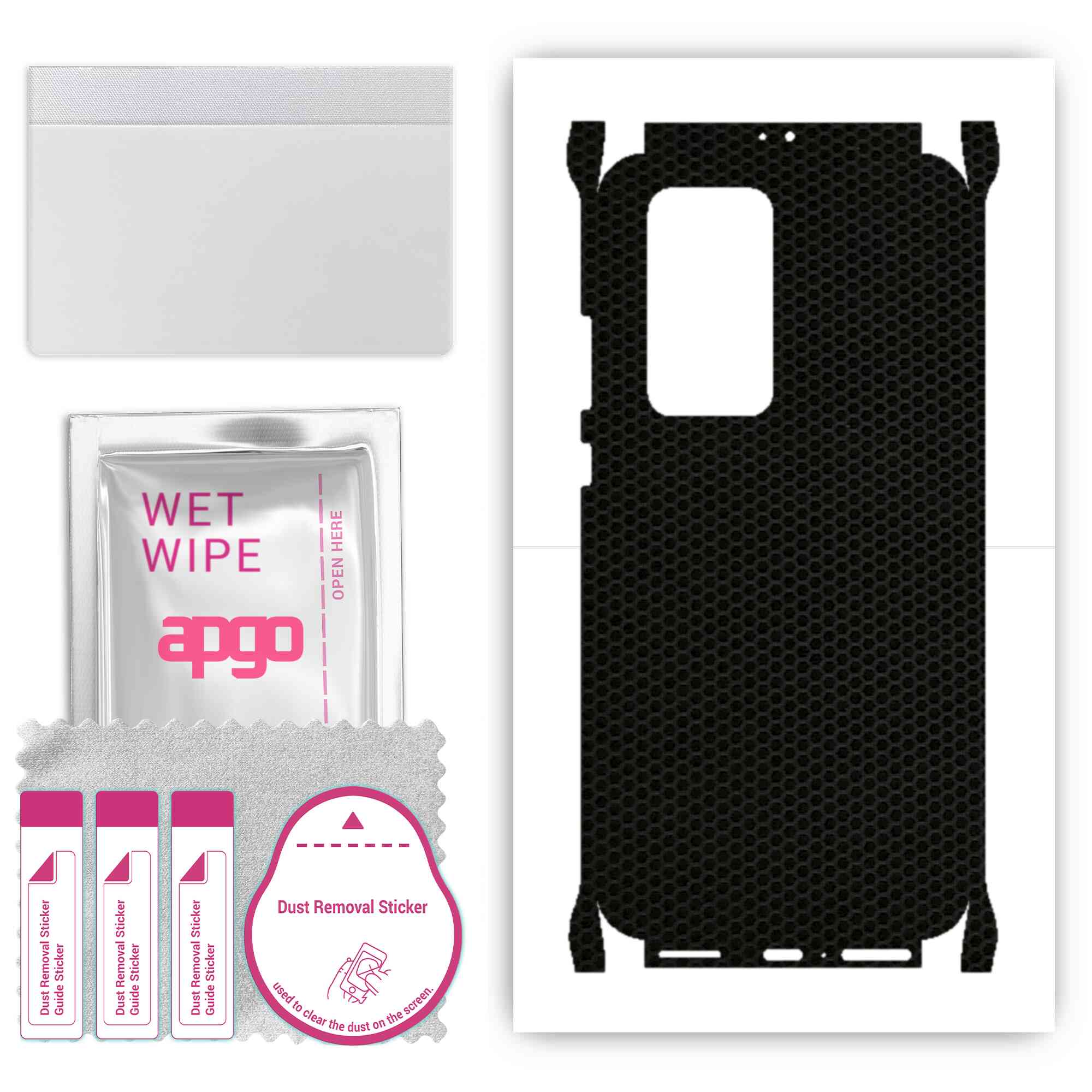 Apgo Protective Skin Sticker for the back+sides compatible with Huawei P40 Pro, Full Wrap Film, Foil, Vinyl - Pattern Matrix
Apgo Protective Skin Sticker for the back+sides compatible with Huawei P40 Pro, Full Wrap Film, Foil, Vinyl - Pattern Matrix