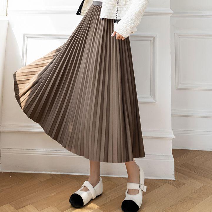 2025 Autumn Elastic Waist High-Waisted A-Line Pleated Skirt M 95-110 lbs
2025 Autumn Elastic Waist High-Waisted A-Line Pleated Skirt M 95-110 lbs