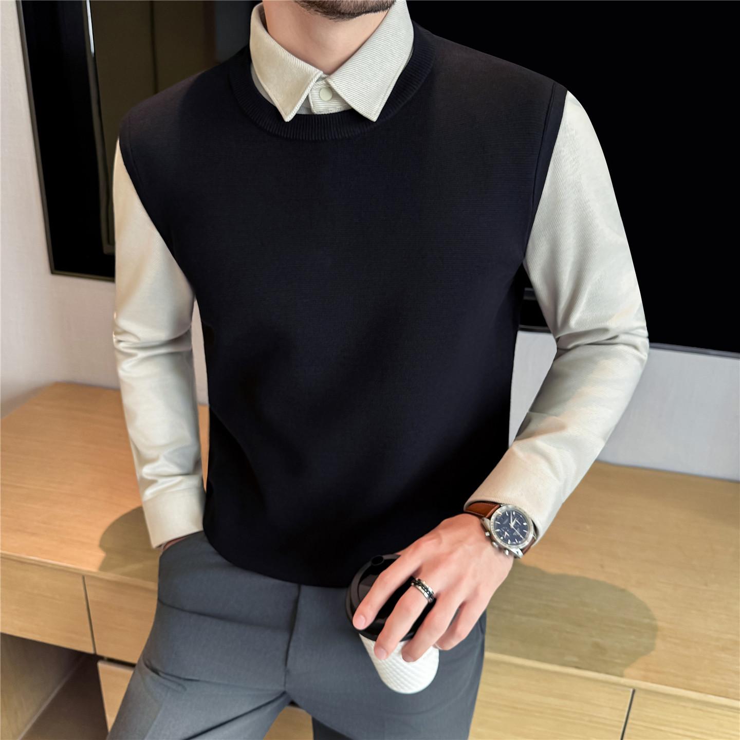 Men s Thickened Wool Plaid Shirt Collar Sweater - Two-Piece Knitwear XXL абрикосовий
Men s Thickened Wool Plaid Shirt Collar Sweater - Two-Piece Knitwear XXL абрикосовий