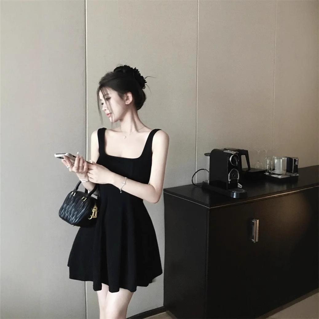 Elegant A-Line Suspender Dress - Spring/Summer Waist-Slimming Short Skirt S Premium
Elegant A-Line Suspender Dress - Spring/Summer Waist-Slimming Short Skirt S Premium