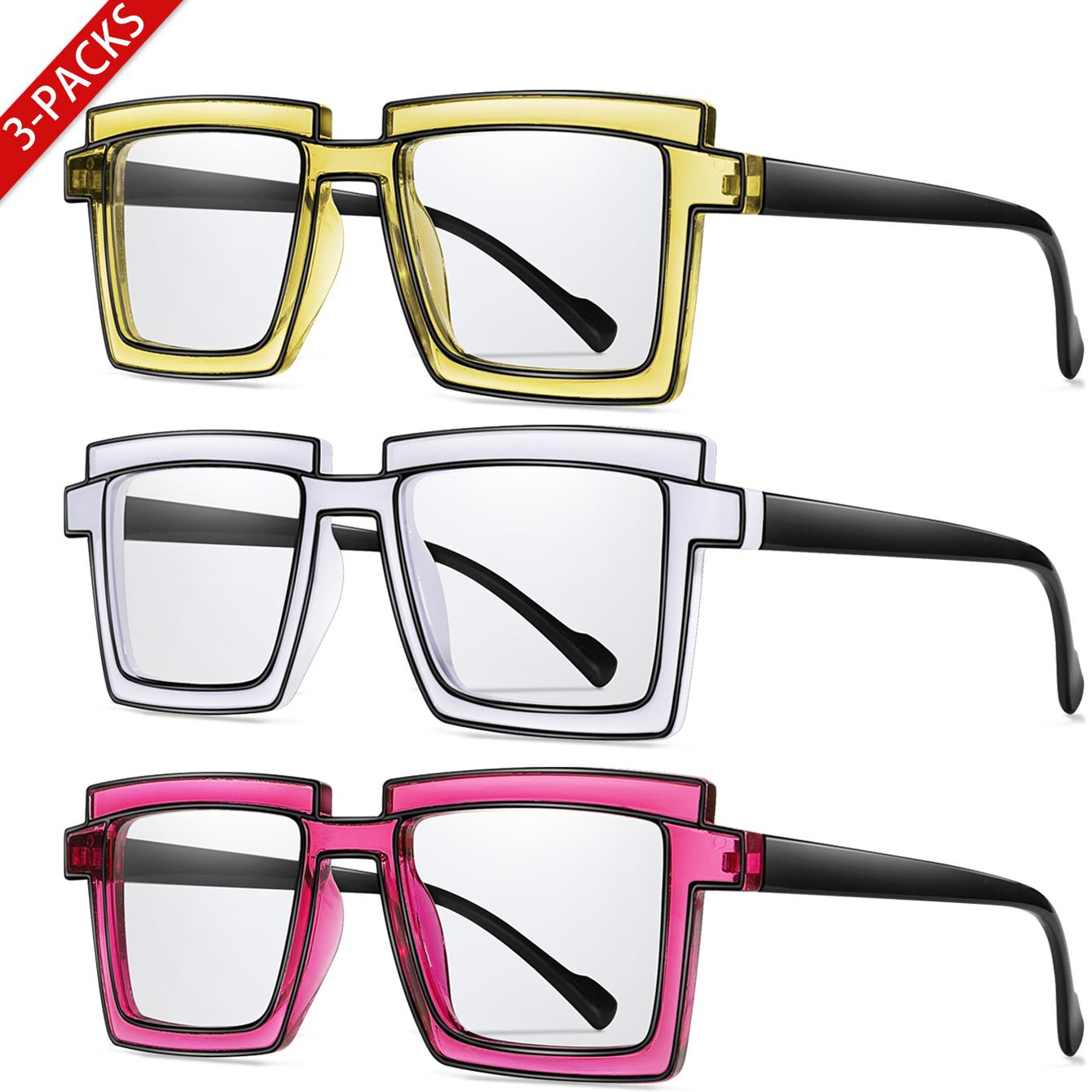 3 Pairs Sunglasses Women Oversize Trendy Sketch Line Shape Transparent Goggles for Daily outfit Party Travel Beach Vocation
3 Pairs Sunglasses Women Oversize Trendy Sketch Line Shape Transparent Goggles for Daily outfit Party Travel Beach Vocation