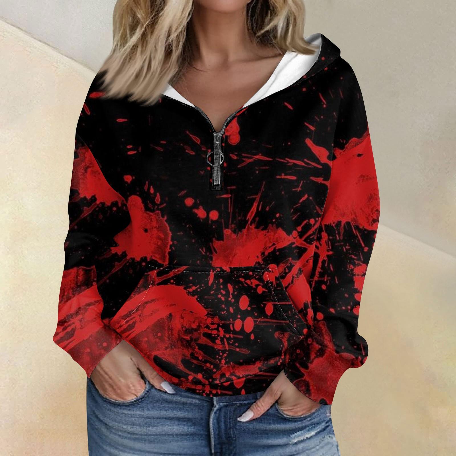 Женская толстовка с капюшоном с принтом Хэллоуина, длинными рукавами, карманами, свободной застежкой-молнией L чёрный
Женская толстовка с капюшоном с принтом Хэллоуина, длинными рукавами, карманами, свободной застежкой-молнией L чёрный