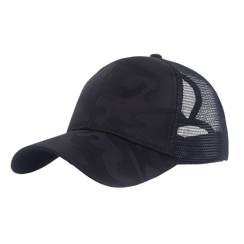 High Bun Sun Visor Cap Mesh Back Adjustable Hat,Summer Breathable Trucker Hat for Outdoor Travel Camouflage Baseball Cap чорний
High Bun Sun Visor Cap Mesh Back Adjustable Hat,Summer Breathable Trucker Hat for Outdoor Travel Camouflage Baseball Cap чорний