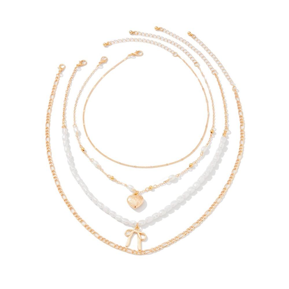 Crystal Beaded Necklace Love Bowknot Y2K Metal Necklace Unique Multilayer Pendant Necklace Daily Style A
Crystal Beaded Necklace Love Bowknot Y2K Metal Necklace Unique Multilayer Pendant Necklace Daily Style A