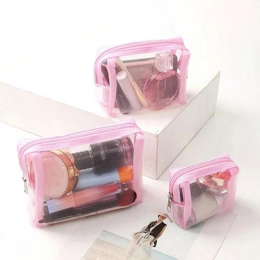3pcs/set Fashion Mesh Makeup Bag Portable Mini Cosmetic Organizer Transparent Travel Toiletry Pouch For Lipstick & Cosmetics рожевий
3pcs/set Fashion Mesh Makeup Bag Portable Mini Cosmetic Organizer Transparent Travel Toiletry Pouch For Lipstick & Cosmetics рожевий