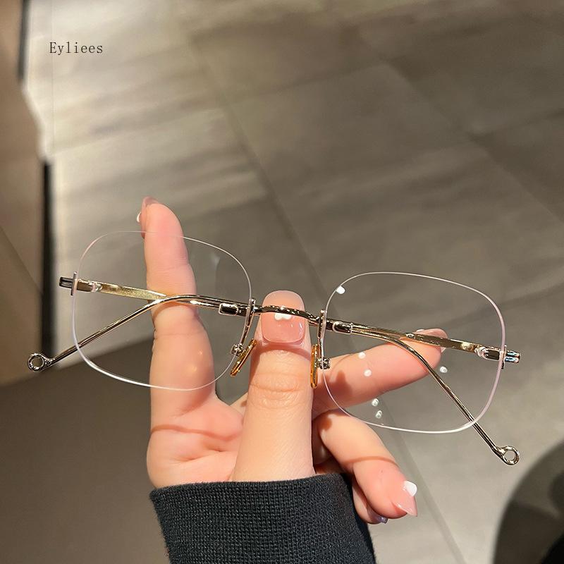 Ladies Frameless Myopia Nearsighted Myopia Eyewear Anti Blue Ray Light Rectangular Square Near Sight Eyeglasses Finished Vision Optical Vision 0
Ladies Frameless Myopia Nearsighted Myopia Eyewear Anti Blue Ray Light Rectangular Square Near Sight Eyeglasses Finished Vision Optical Vision 0