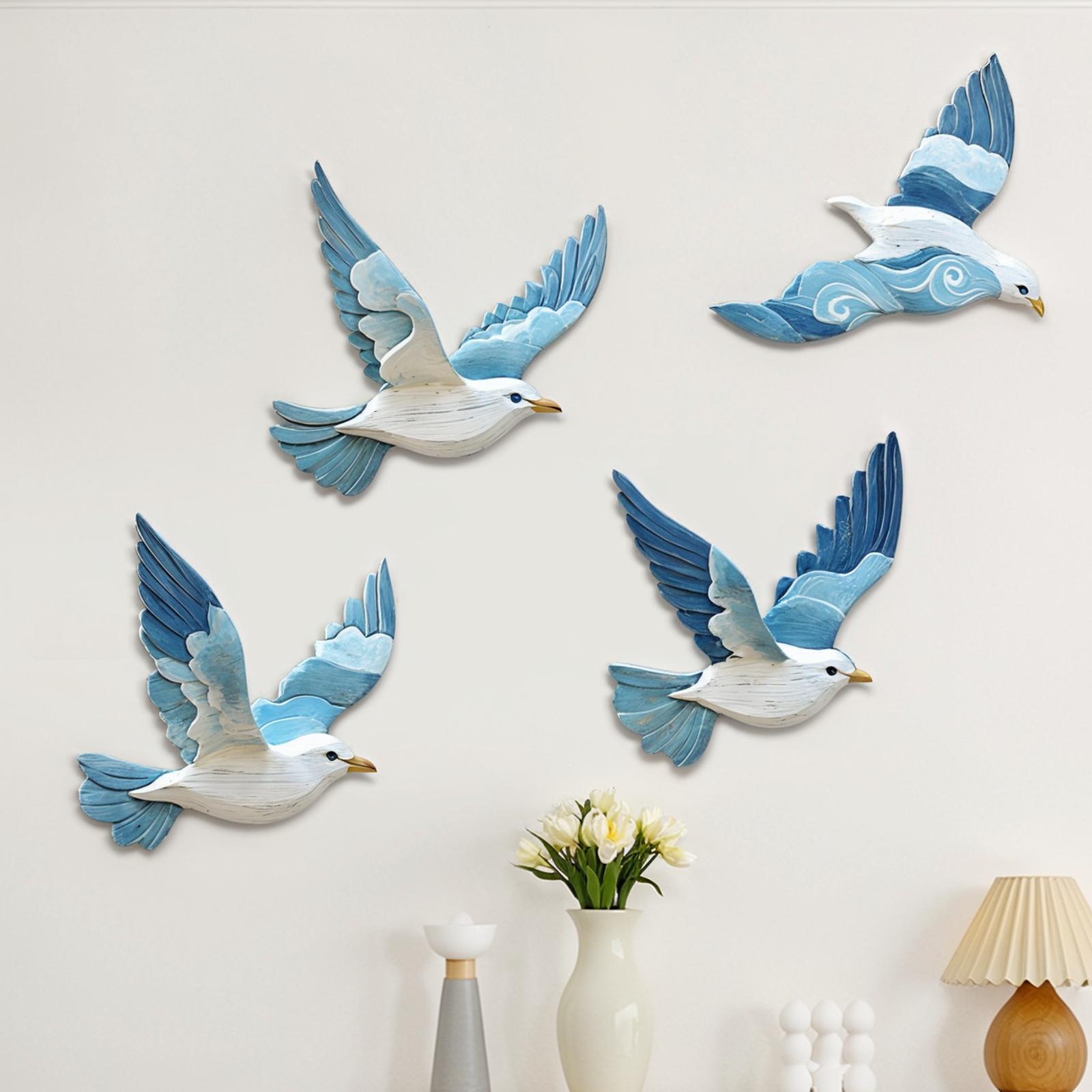 Blue Flying Four-Piece Wooden Wall Hanging Decorative Plaque For Home Decoration And Photo Wall One Size белый
Blue Flying Four-Piece Wooden Wall Hanging Decorative Plaque For Home Decoration And Photo Wall One Size белый