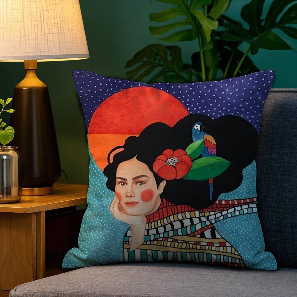 Vintage Abstract Girl Hair Flower Pillow Case Sofa Living Room Bedroom Double-sided Printing Square Cushion Nap Time Pillow Case 12x12Inch
Vintage Abstract Girl Hair Flower Pillow Case Sofa Living Room Bedroom Double-sided Printing Square Cushion Nap Time Pillow Case 12x12Inch