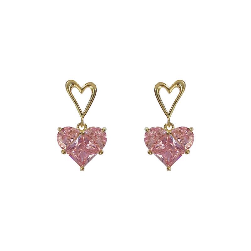 Korean Style 925 Silver Heart Zircon Stud Earrings with Pink Diamond – Fashionable Light Luxury Design for Women золотой
Korean Style 925 Silver Heart Zircon Stud Earrings with Pink Diamond – Fashionable Light Luxury Design for Women золотой