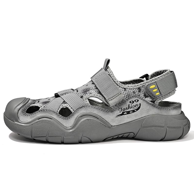 39-46 Summer Men s Large Velcro Casual Sandals Beach Shoes Outdoor Hiking Shoes Creeper Shoes 39 сірий
39-46 Summer Men s Large Velcro Casual Sandals Beach Shoes Outdoor Hiking Shoes Creeper Shoes 39 сірий