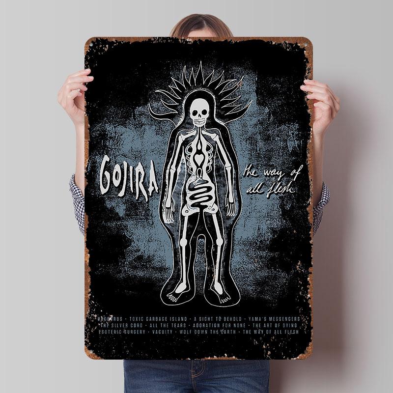 Gojira Band The Way of All Flesh Metal Poster Customized Wall Art Retro Vintage Tinplate Signs for Living Room Decoration Home 20x30cm(7.8x11.8inch)
Gojira Band The Way of All Flesh Metal Poster Customized Wall Art Retro Vintage Tinplate Signs for Living Room Decoration Home 20x30cm(7.8x11.8inch)