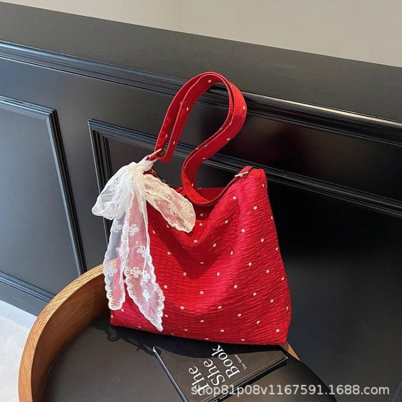 Bags Women s Large Capacity New Trendy Fashion Polka Dot Red Snow Yarn Silk Scarf Commuter Travel Shoulder Crossbody Bag
Bags Women s Large Capacity New Trendy Fashion Polka Dot Red Snow Yarn Silk Scarf Commuter Travel Shoulder Crossbody Bag