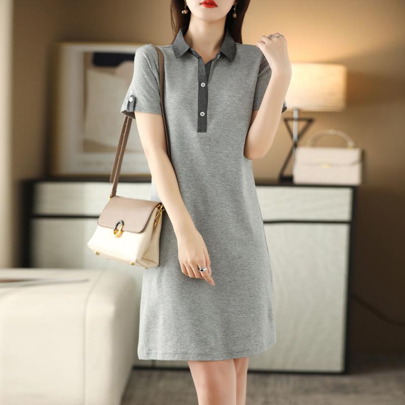 Женское платье-поло, летнее, однотонное, утягивающее, средней длины, повседневное, спортивное, с лацканами XL
Женское платье-поло, летнее, однотонное, утягивающее, средней длины, повседневное, спортивное, с лацканами XL