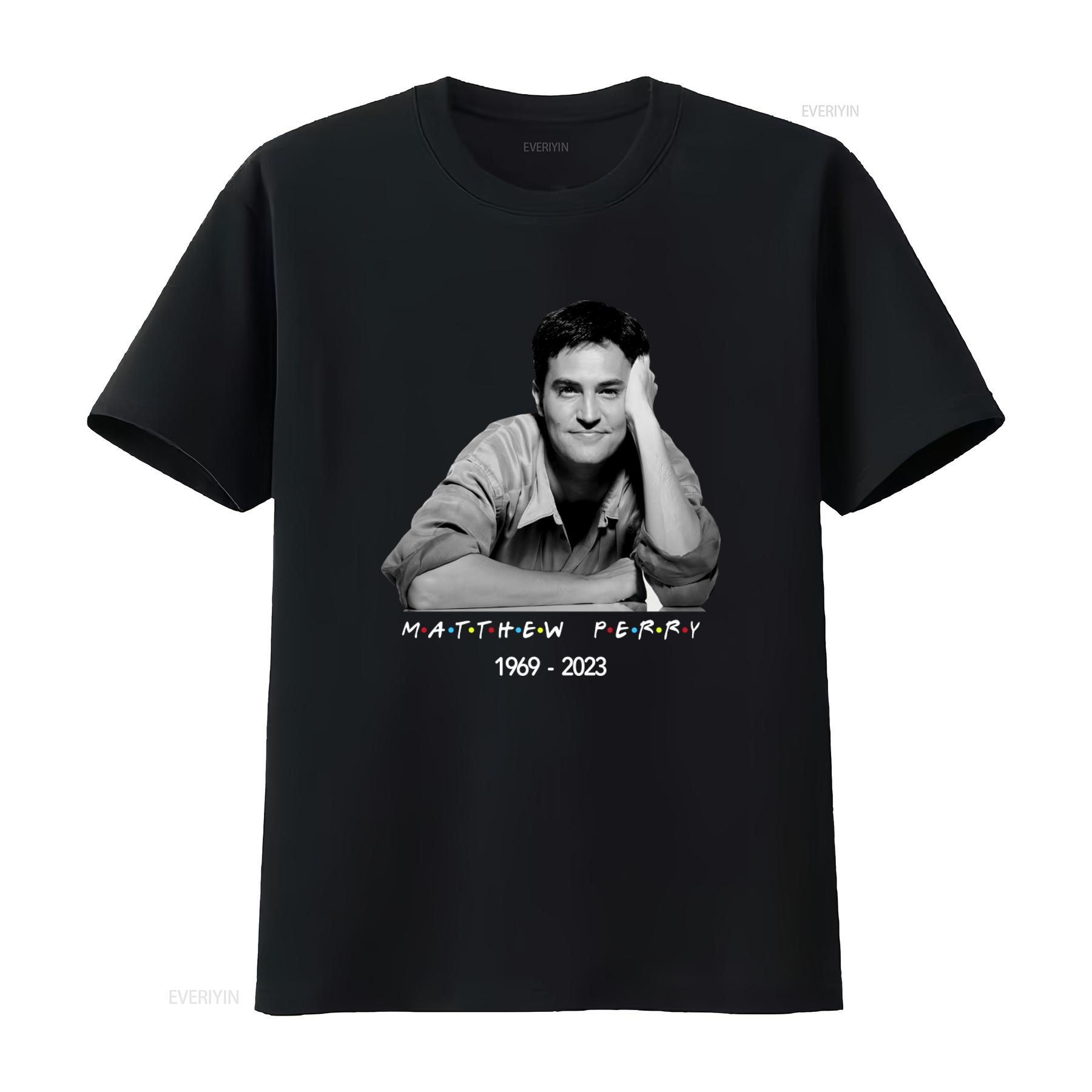 RIP Matthew Perry 1969 2023 Tribute T Shirt Chandler Bing Friends Design Comfortable Cotton vintage Washed Stretched Breathable 4XL
RIP Matthew Perry 1969 2023 Tribute T Shirt Chandler Bing Friends Design Comfortable Cotton vintage Washed Stretched Breathable 4XL