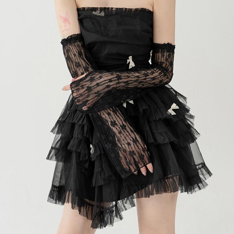 Summer Outdoor Sunscreen Elastic Mesh Gloves Girl Thin Long Lace Arm Sleeves Driving Fingerless Gloves Sweet Floral Handwear
Summer Outdoor Sunscreen Elastic Mesh Gloves Girl Thin Long Lace Arm Sleeves Driving Fingerless Gloves Sweet Floral Handwear
